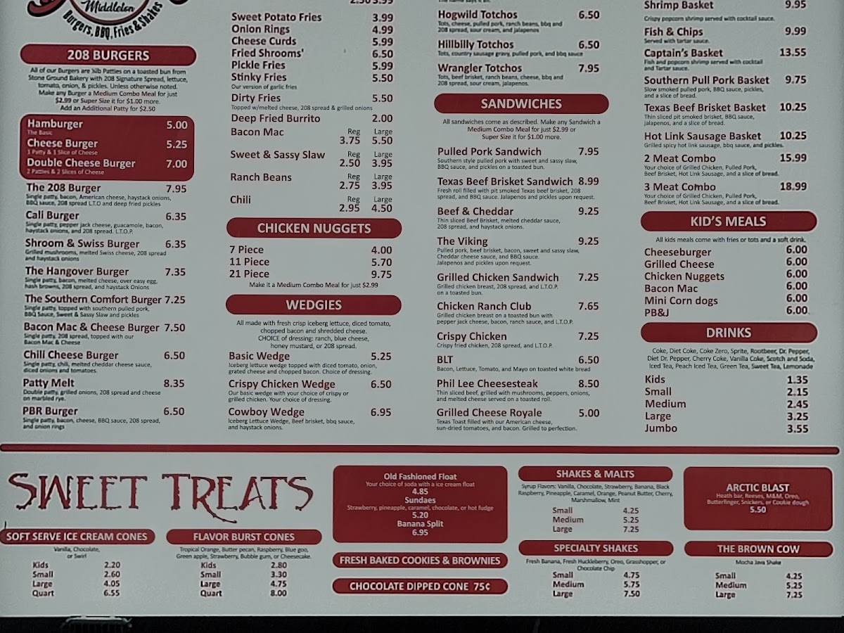 208 Burger y Mas Menu - Image 5